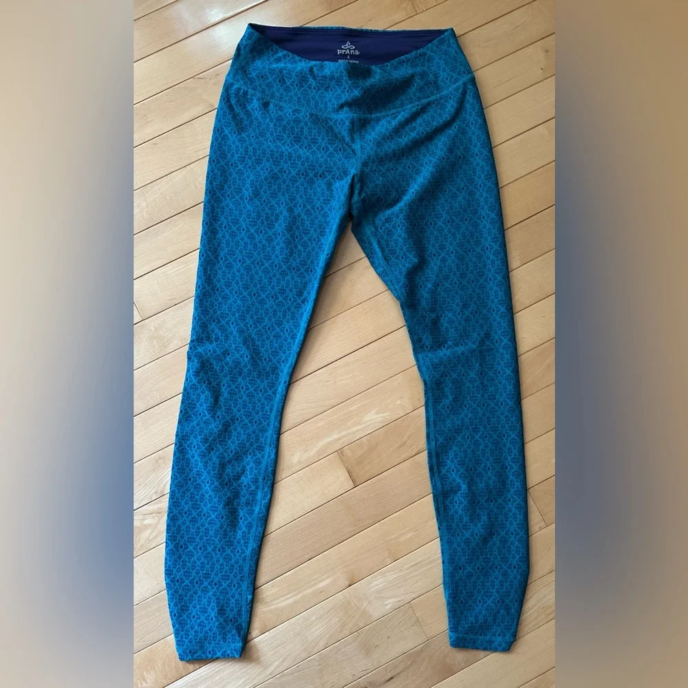 Prana blue textured leggings - Picture 3 of 8